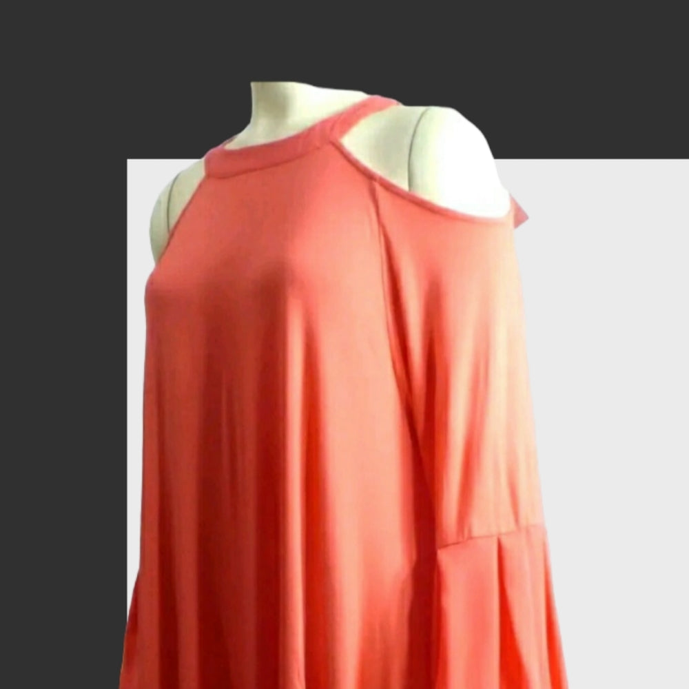 ROAMAN's NWT Pink Cold Shoulder Dress 3X