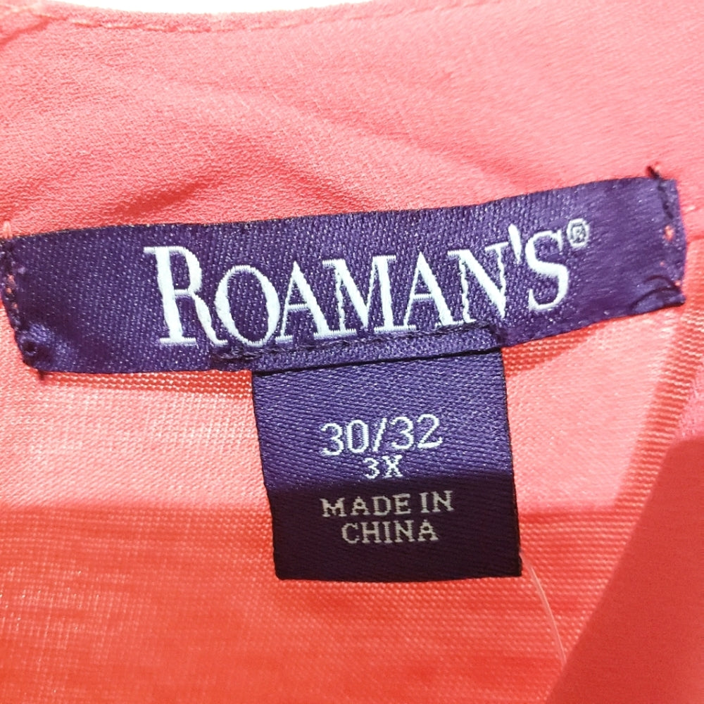 ROAMAN's NWT Pink Cold Shoulder Dress 3X