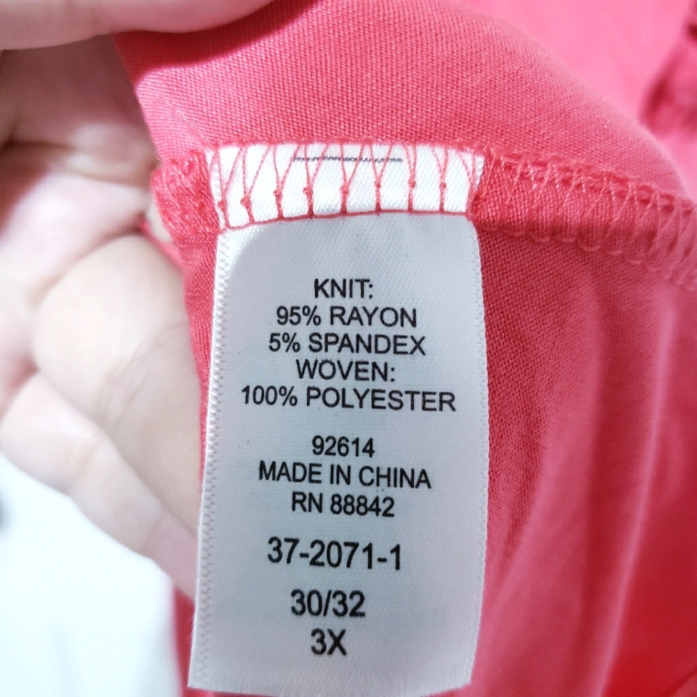 ROAMAN's NWT Pink Cold Shoulder Dress 3X