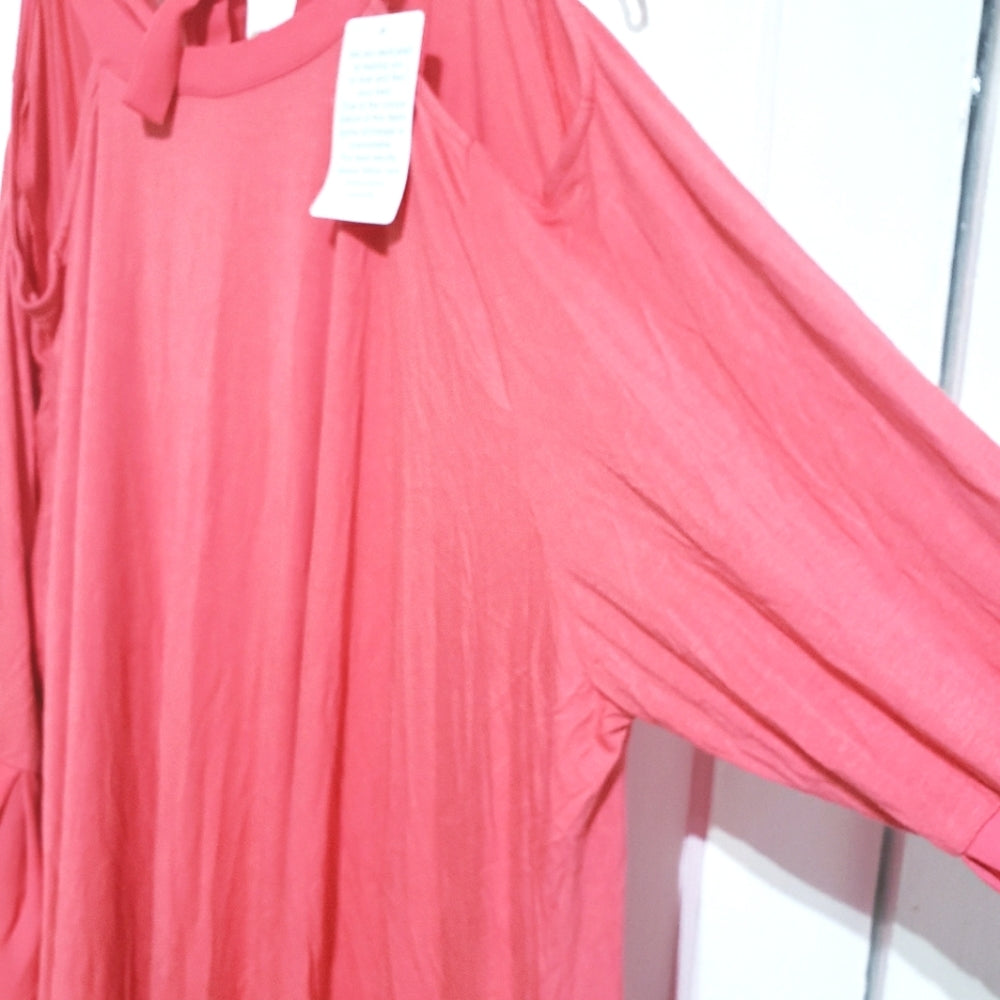 ROAMAN's NWT Pink Cold Shoulder Dress 3X