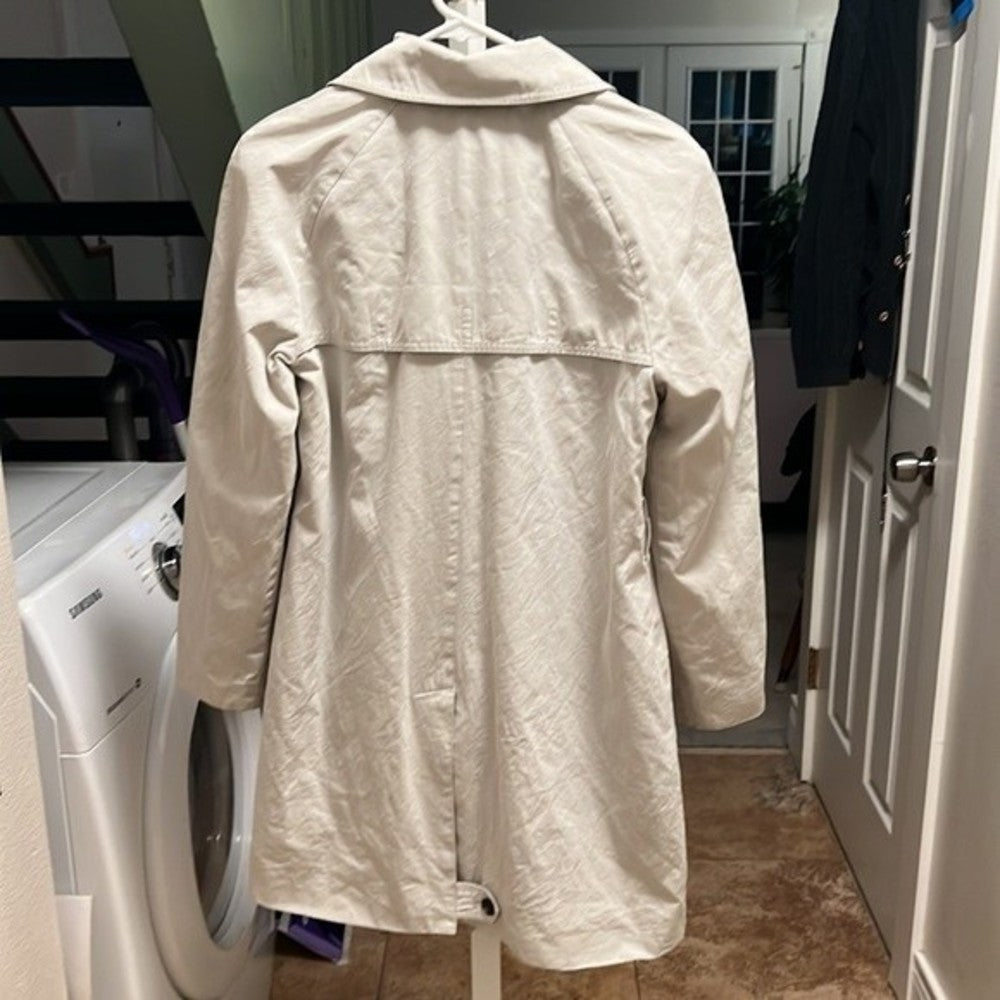 Diane Von Furstenberg Double Breasted Trench Coat Size 8