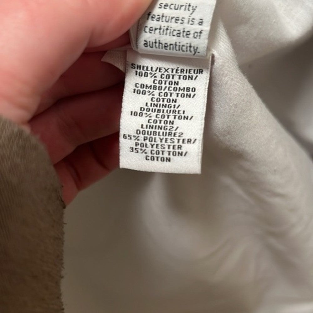 Diane Von Furstenberg Double Breasted Trench Coat Size 8