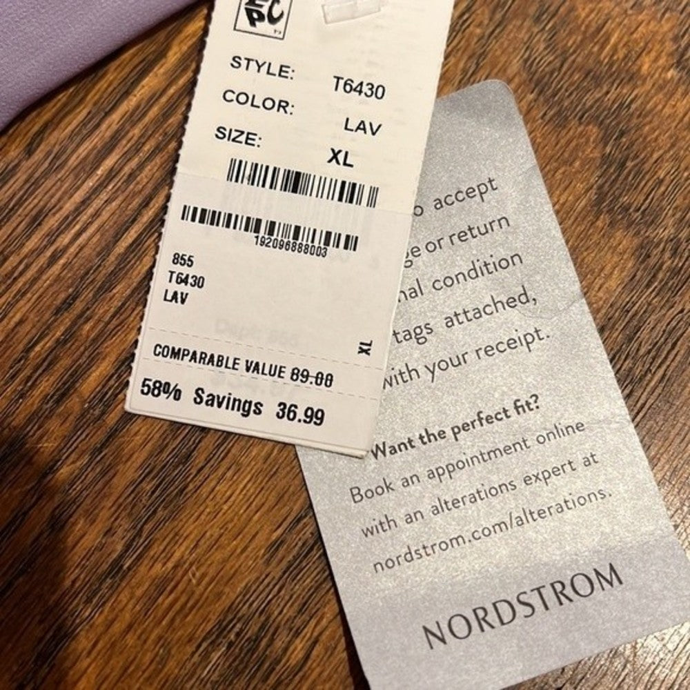 NWT Tash + Sophie Beautiful Lavender Ruffle Tiered Chiffon Sleeveless Dress XL