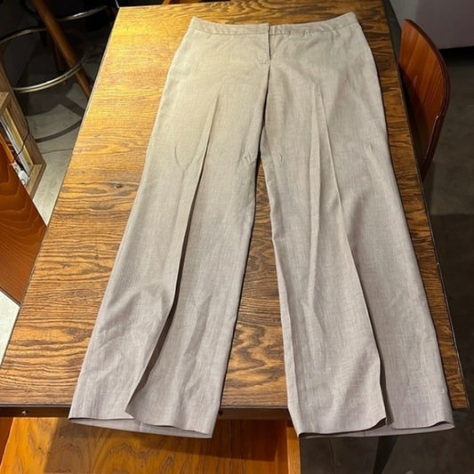 Isaac Mizrahi Beige Straight Leg Slacks Size 6