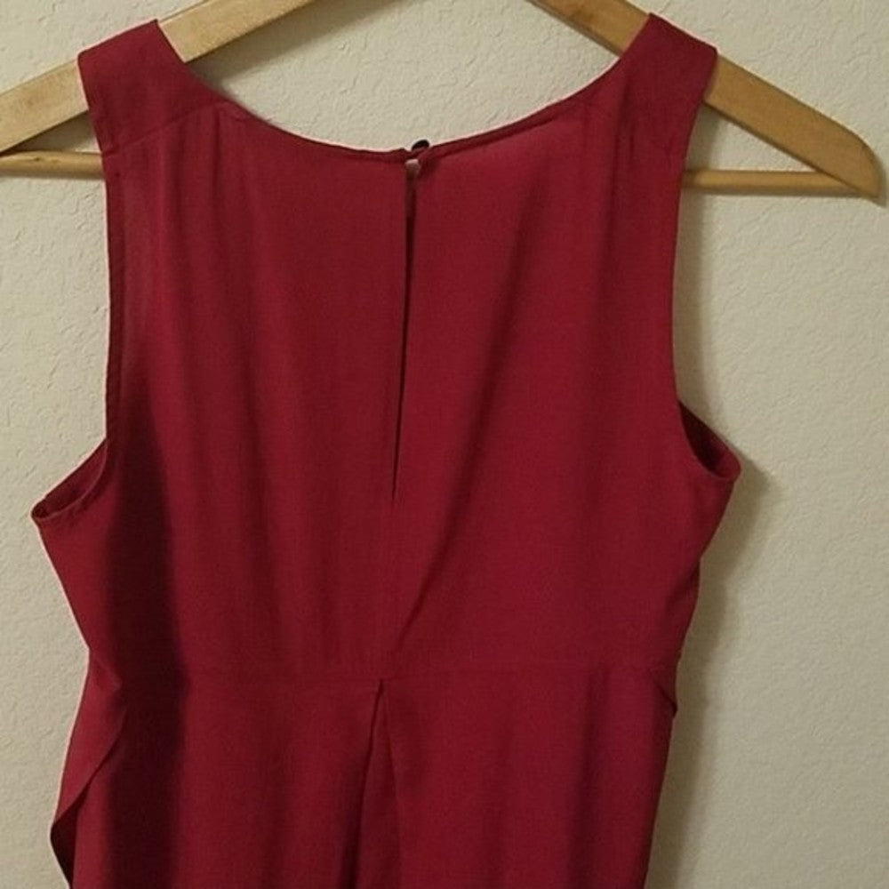 Madewell Fushia Silk Tunic w Side Slits Size XS