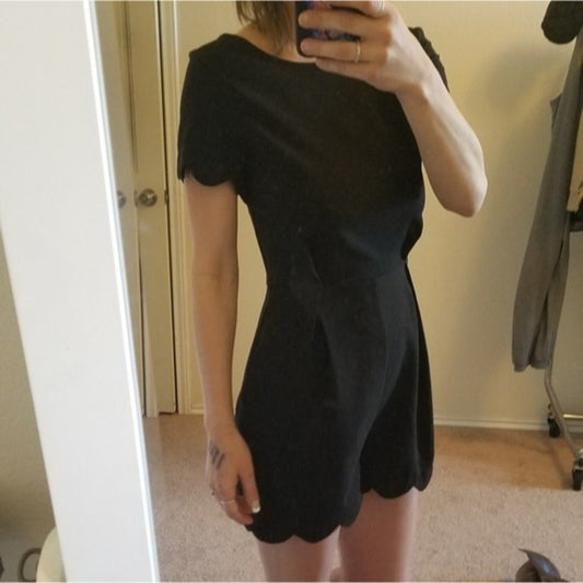 NWOT Monteau Black Romper Size S