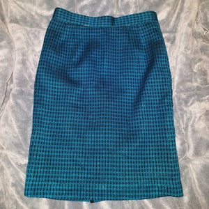 Vibrant Handmade Blue Patterned Mini Skirt XS/00