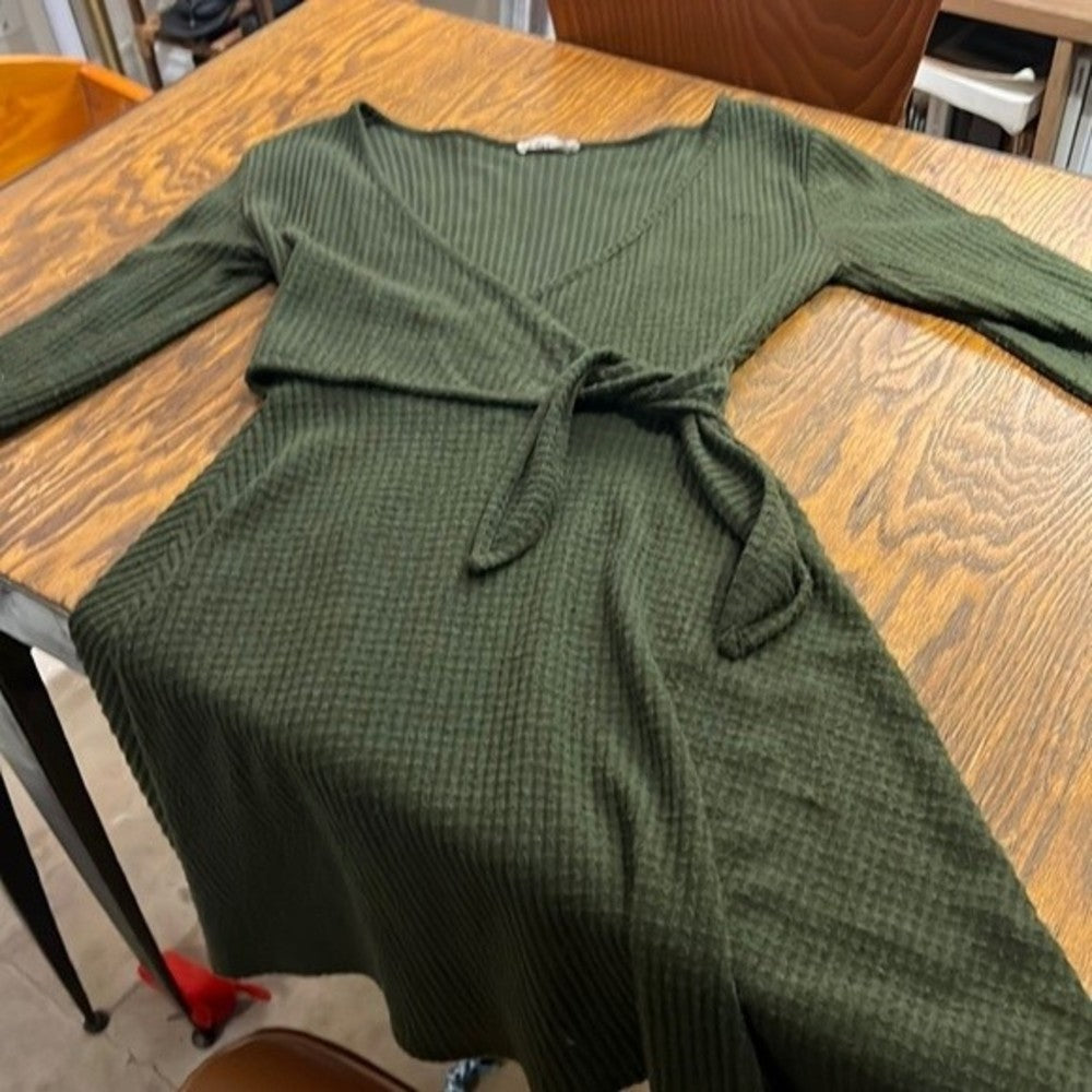Green Wrap Dress Size S