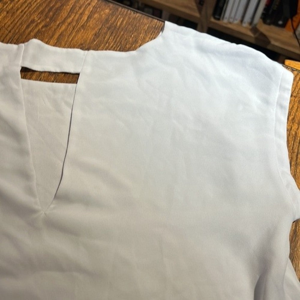 Express White Blouse with Back Detail