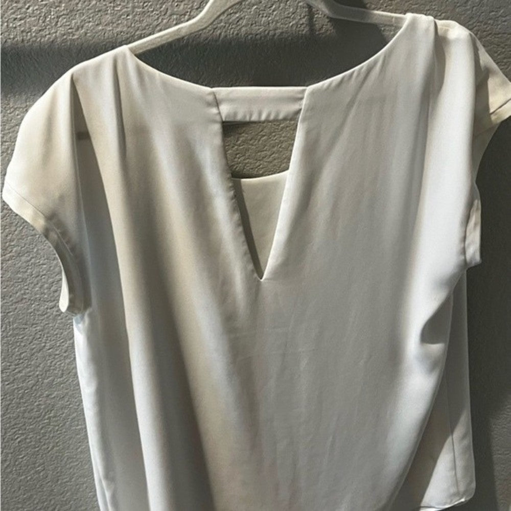 Express White Blouse with Back Detail