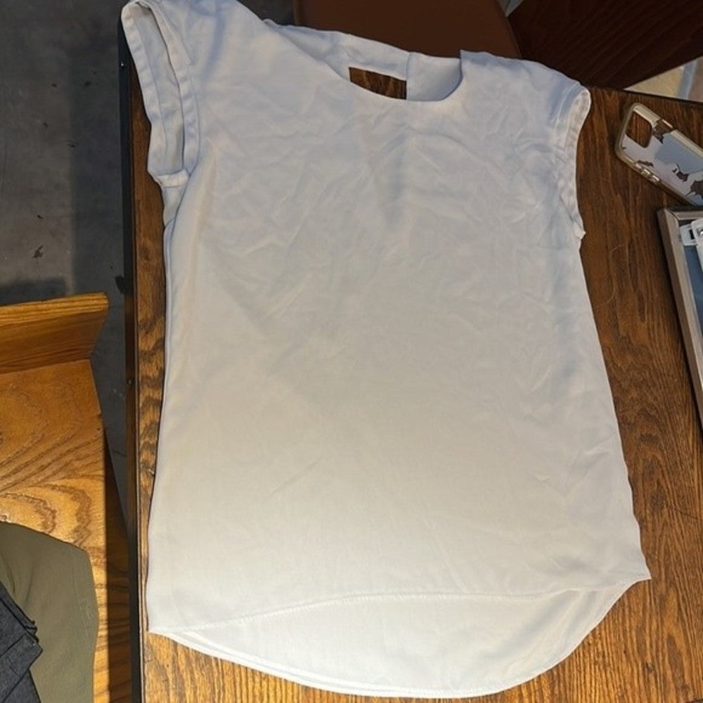 Express White Blouse with Back Detail