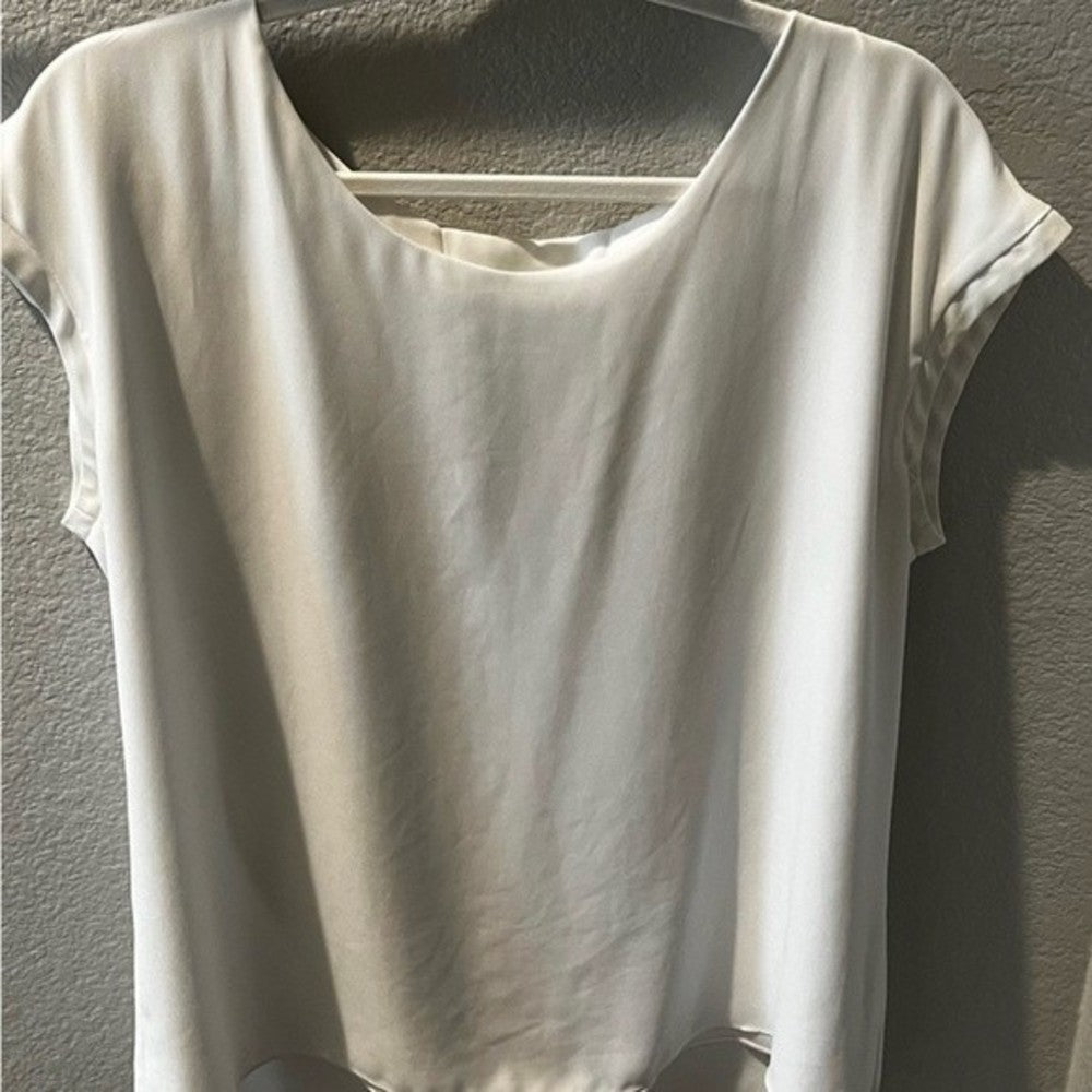 Express White Blouse with Back Detail