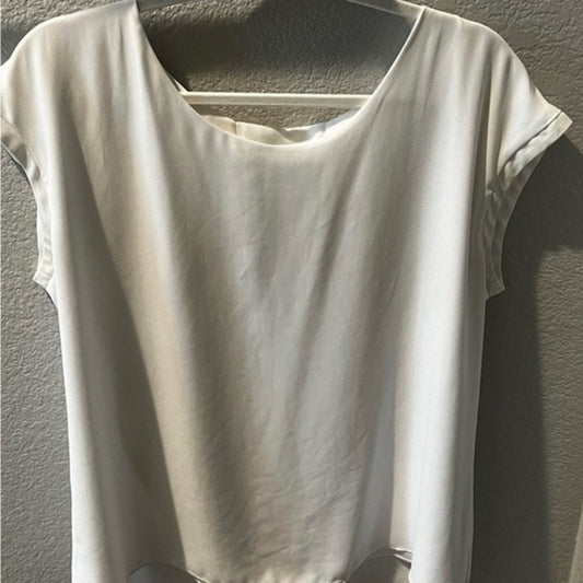 Express White Blouse with Back Detail