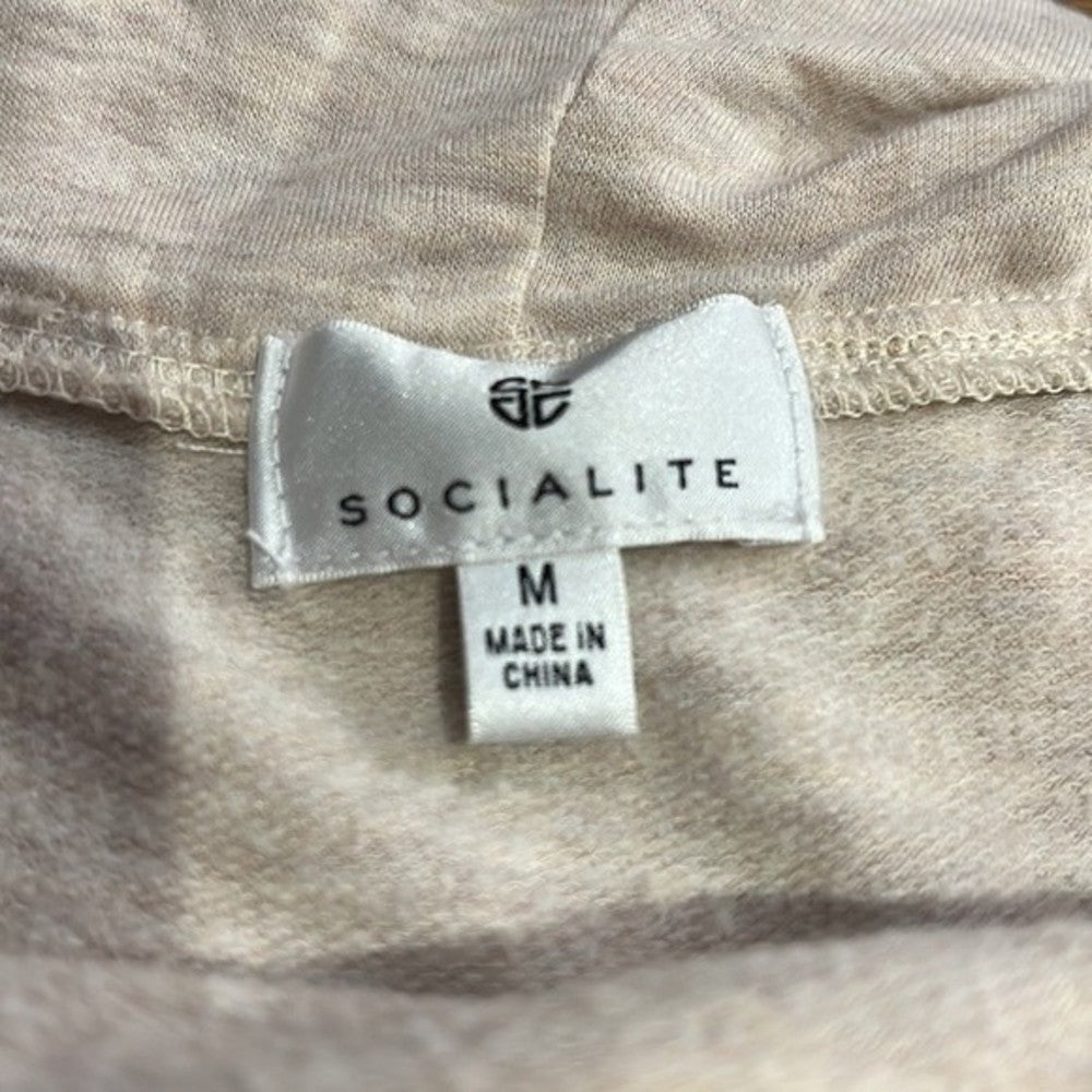Socialite Super Soft Tan Off The Shoulder Blouse size M