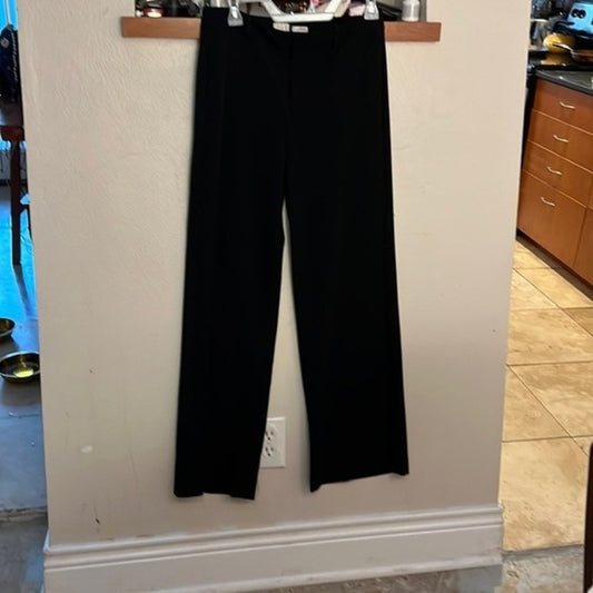 A New Day Black Stretchy Straight Leg Trousers size 2