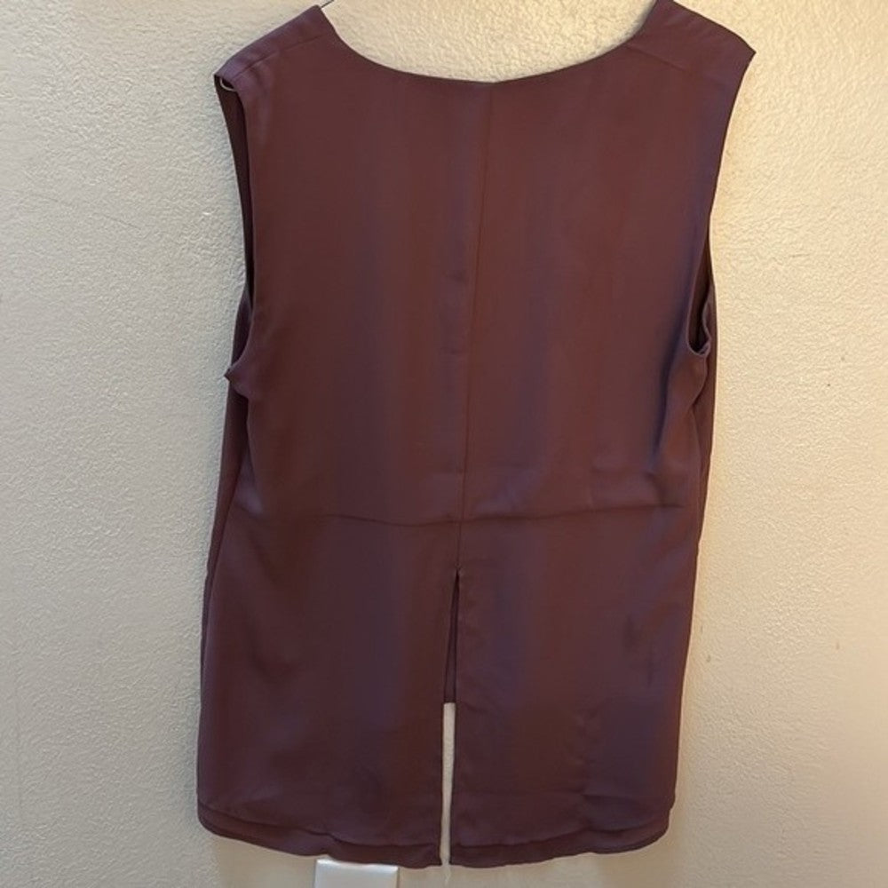 NWOT Ann Taylor Purple Loft Tunic Sleeveless Blouse size M