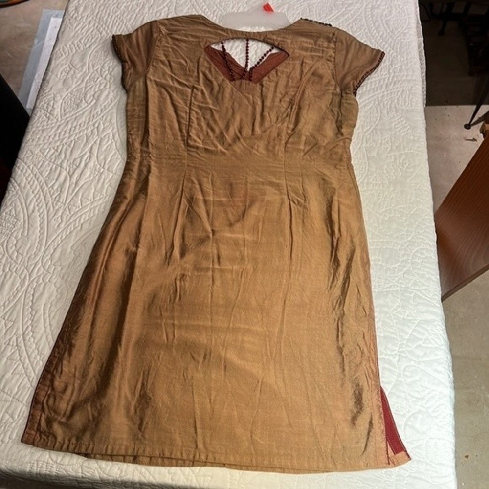 Beautiful Embellished Midi Dress with Beaded Back