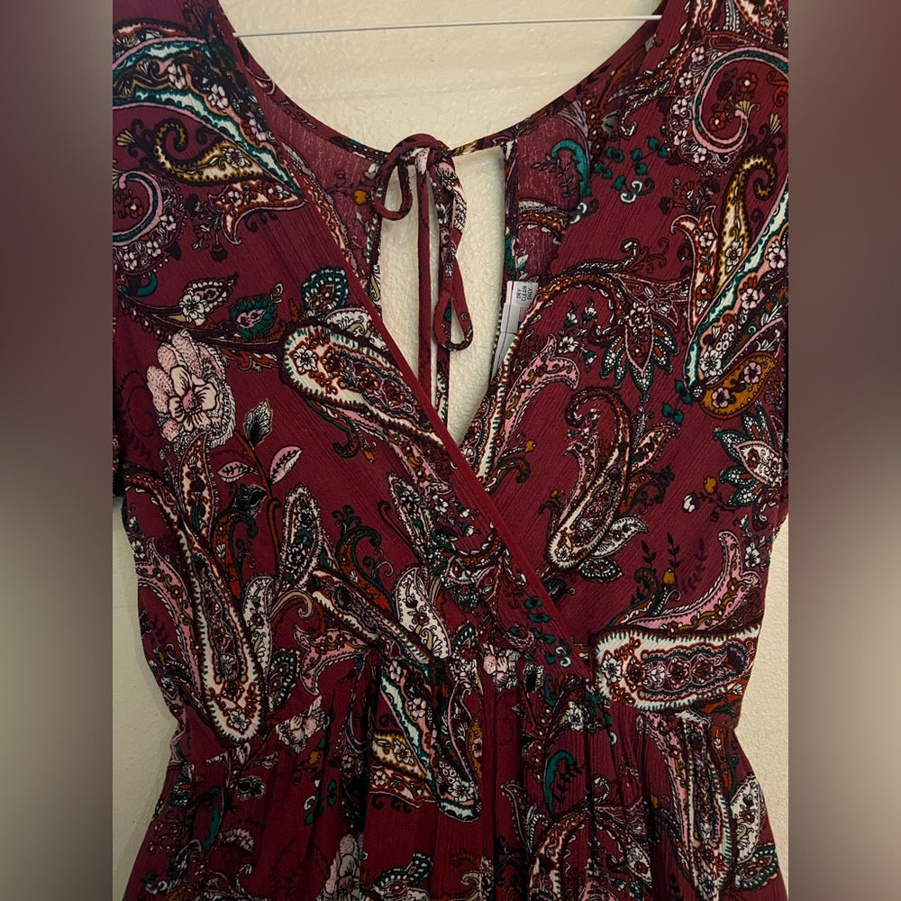 Red Floral Jodi Romper size Small