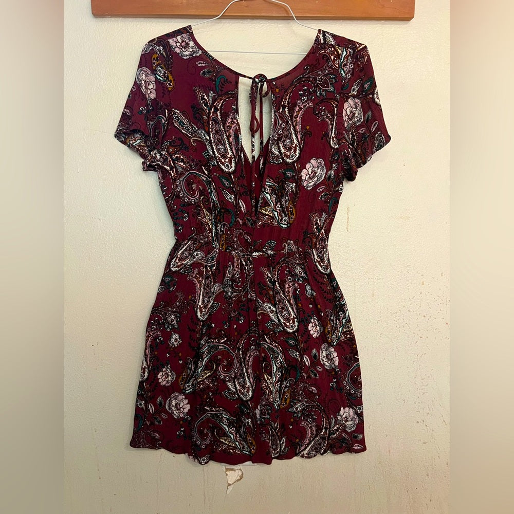 Red Floral Jodi Romper size Small