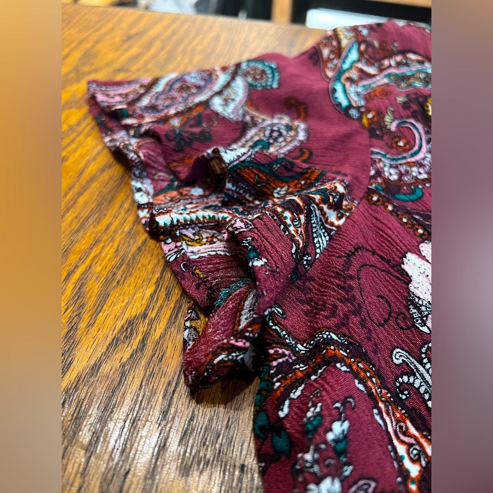 Red Floral Jodi Romper size Small