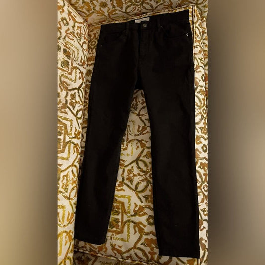 Topshop Womens Jamie High Waisted Skinny Button Fly Jeans Black Petite Size