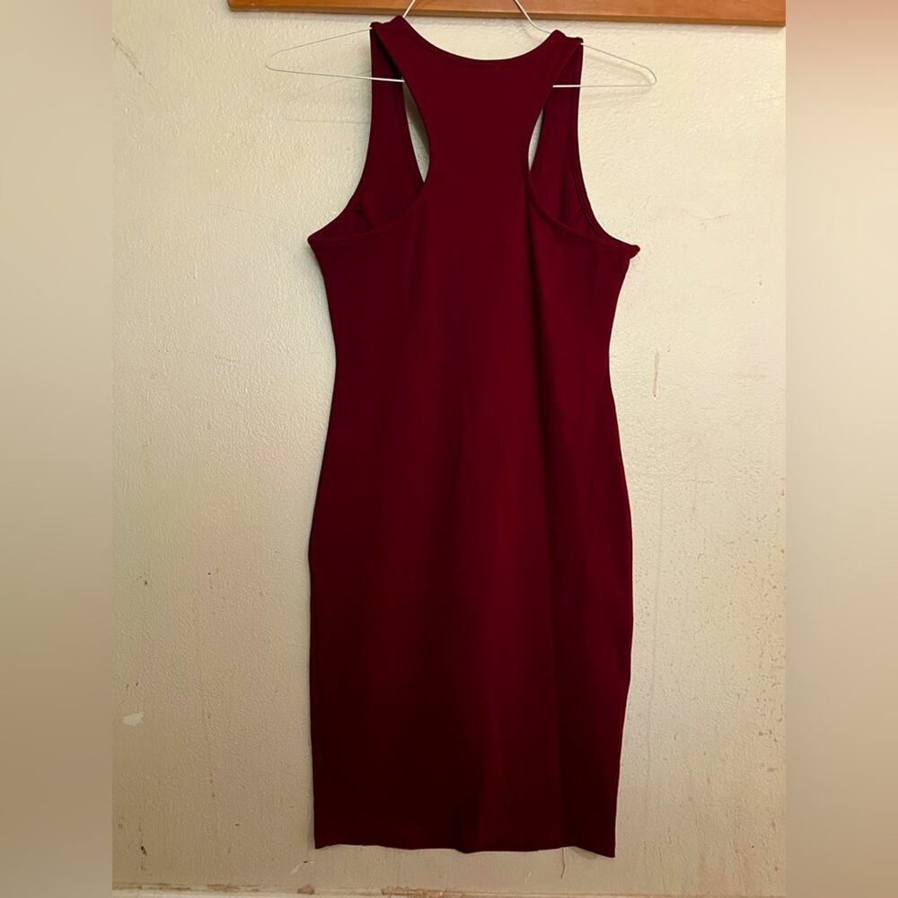 NWT Love Culture Burgandy Racerback Bodycon Dress Size L