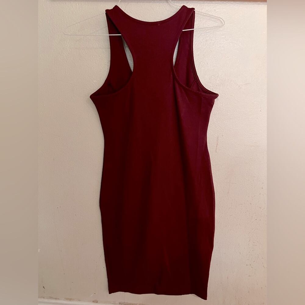 NWT Love Culture Burgandy Racerback Bodycon Dress Size L