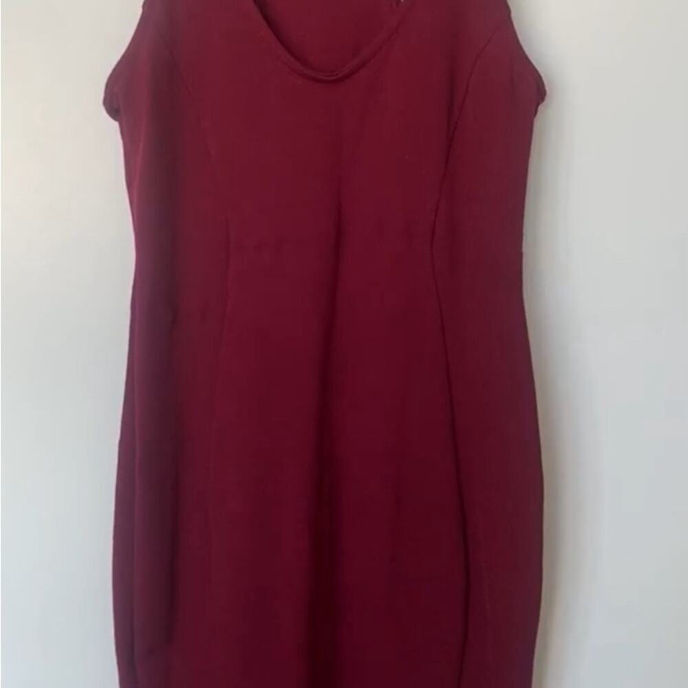 NWT Love Culture Burgandy Racerback Bodycon Dress Size L