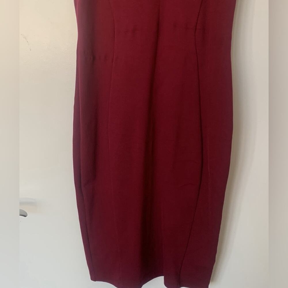 NWT Love Culture Burgandy Racerback Bodycon Dress Size L