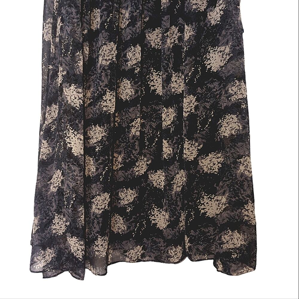 NWT Joie Sheer Overlay Sleeveless Blue Baltic Print Mini Dress Size Large