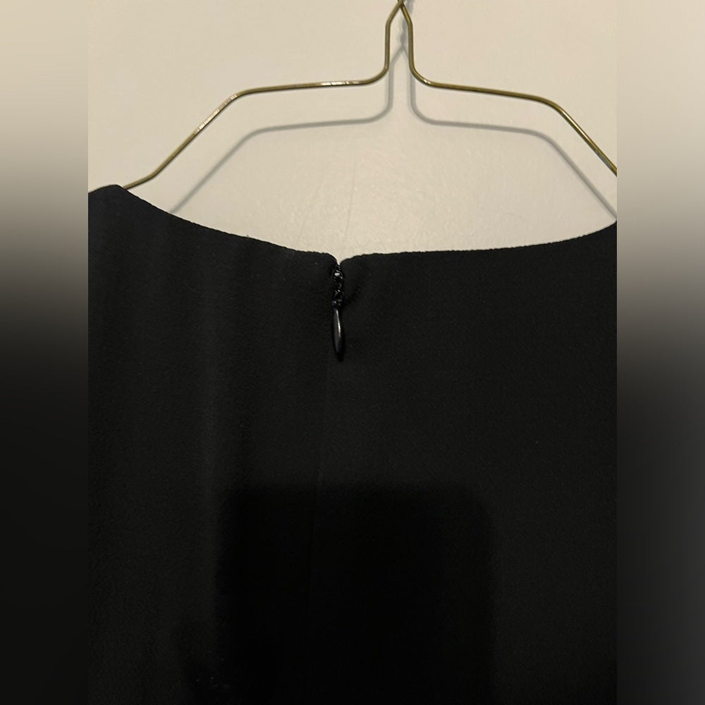 Maggie London Catalina Flutter Sleeve Black Dress size 2