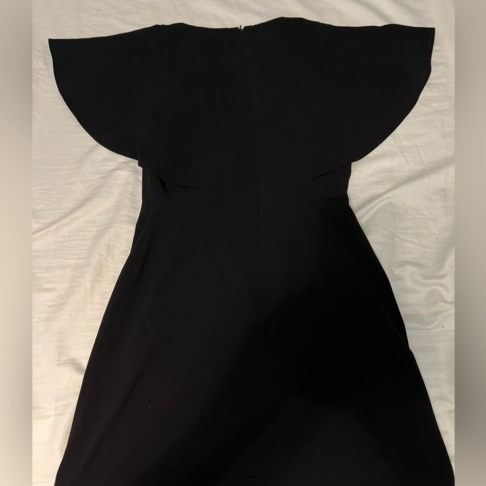 Maggie London Catalina Flutter Sleeve Black Dress size 2