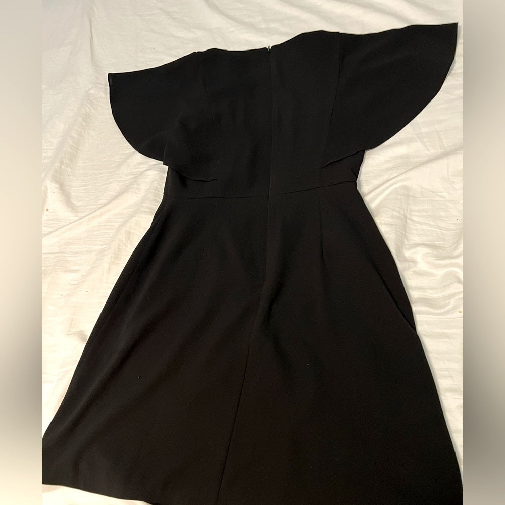 Maggie London Catalina Flutter Sleeve Black Dress size 2
