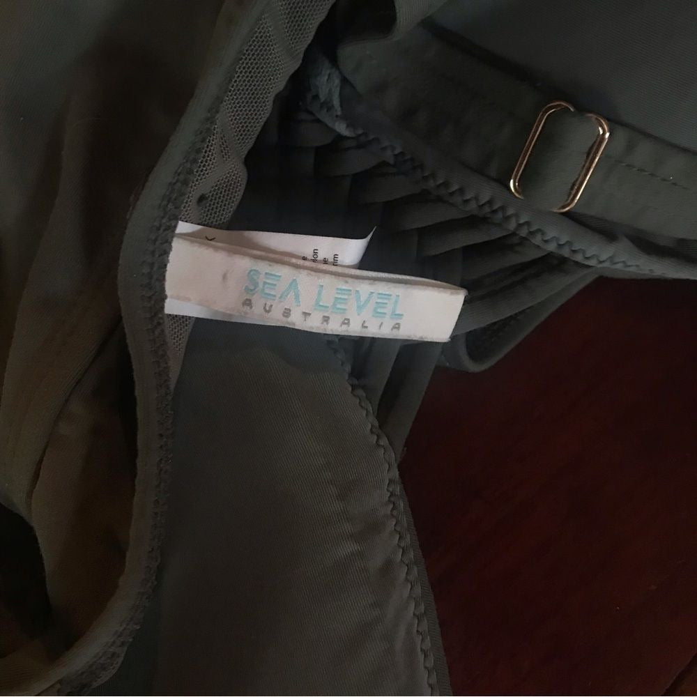 SEA Level Australia Womens sage green one piece swimsuit size 6