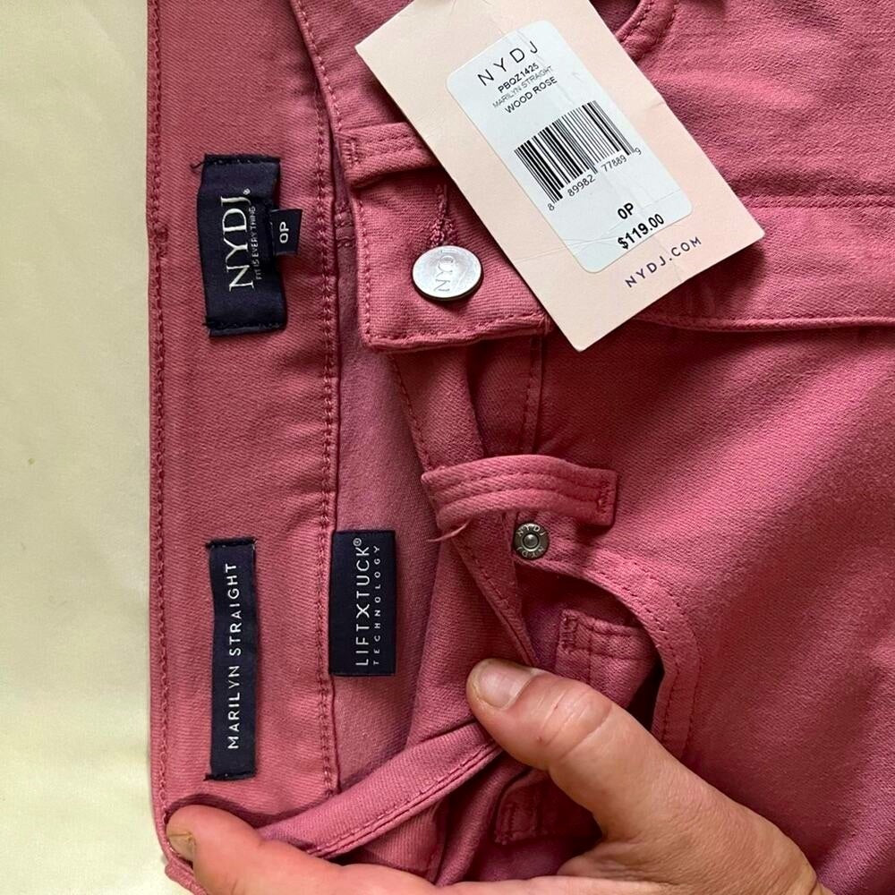 NWT Pink Rose NYDJ Pants, size 0P