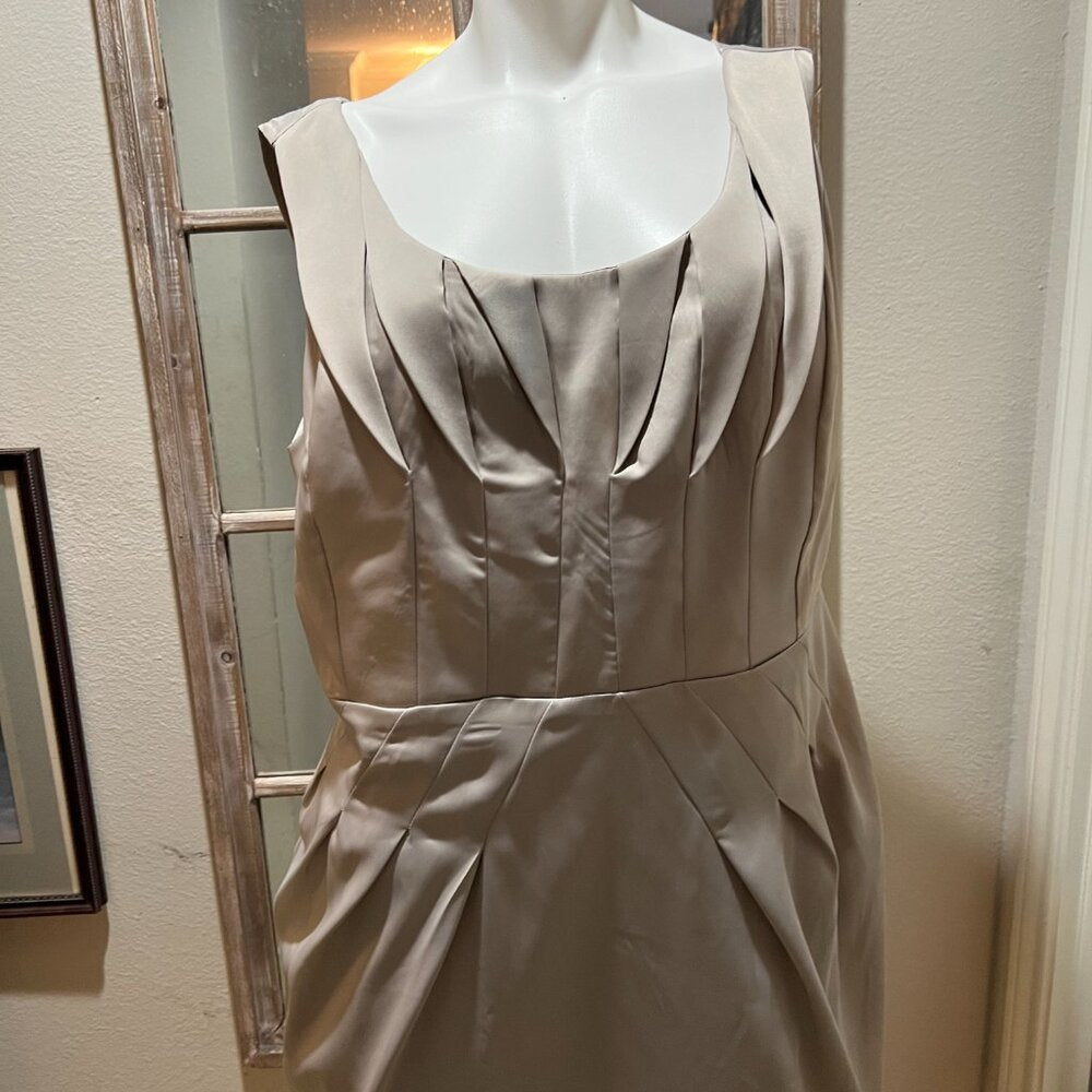 NWOT Forever 21 Plus Size Tank Beige Sheath Dress Lined 1X