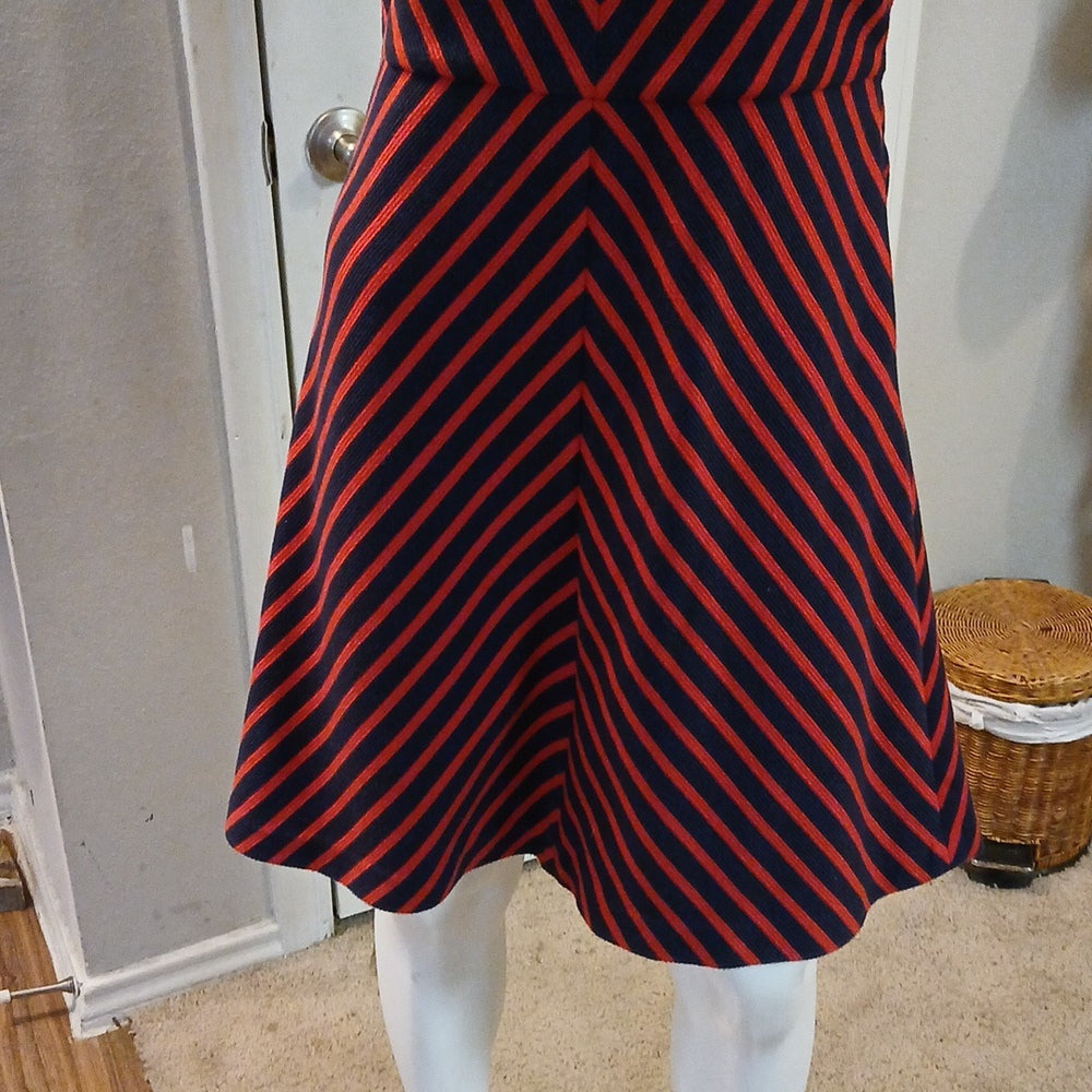Elizabeth McKay Striped Sleeveless A-Line Dress Size L