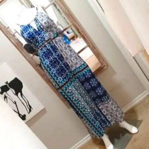 Vintage Sheri Martin New York Women's Maxi Dress Tie-Back Blk Braided Straps S