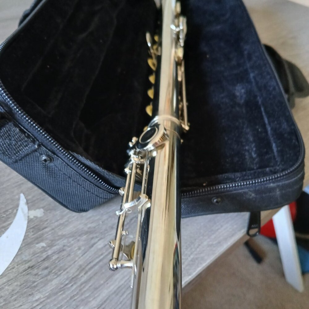 Glory GFL-130 Silver Flute with Case, Strap and Accessories