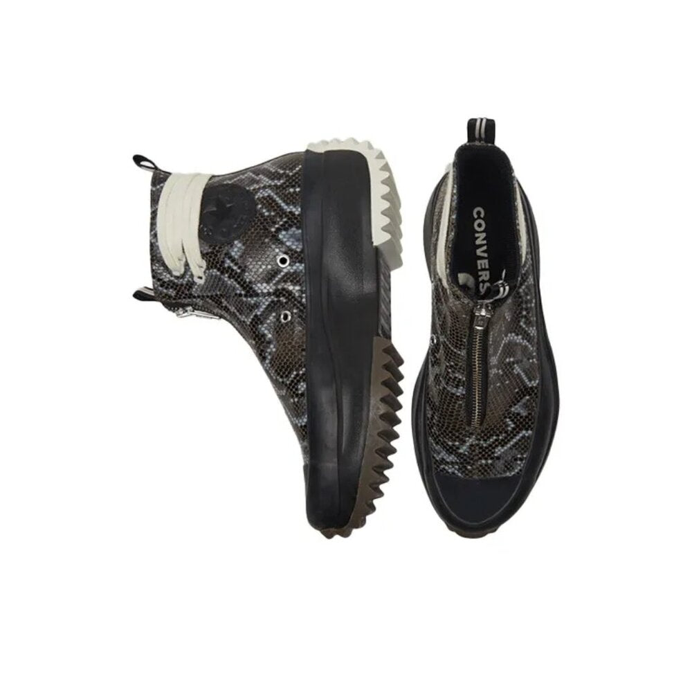 Converse Run Star Hike High Black Snakeskin US W 9.5/ M  8