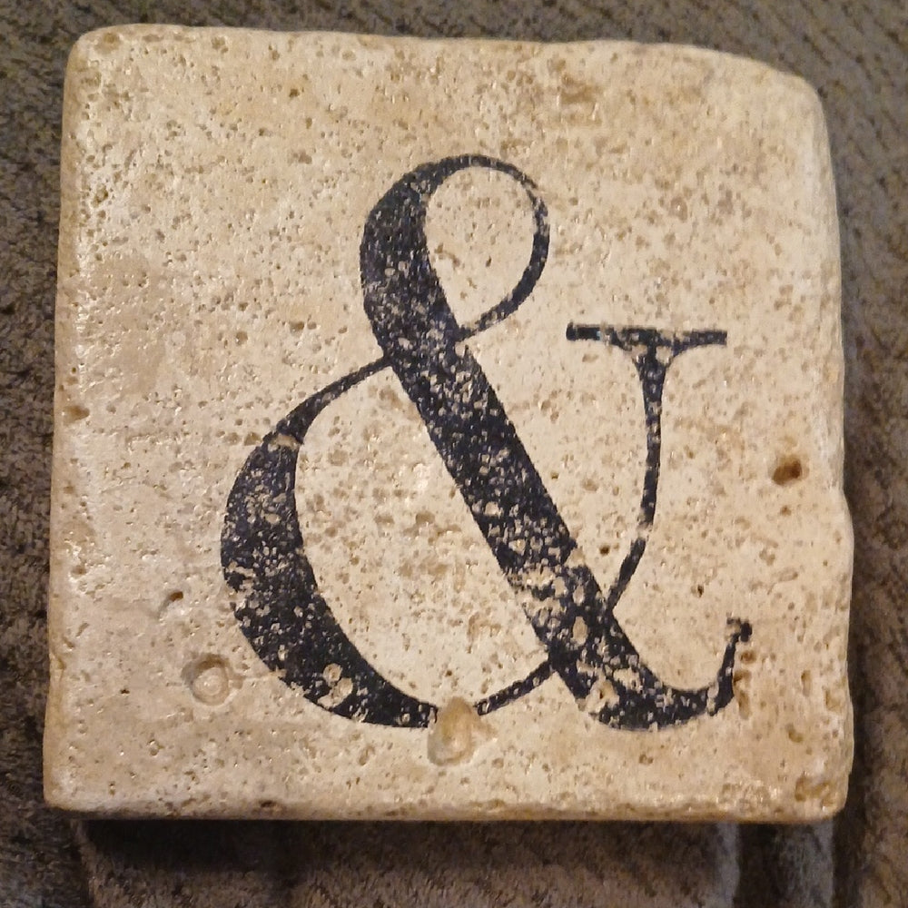 Handmade Decorative Stone Coasters Set - Beige