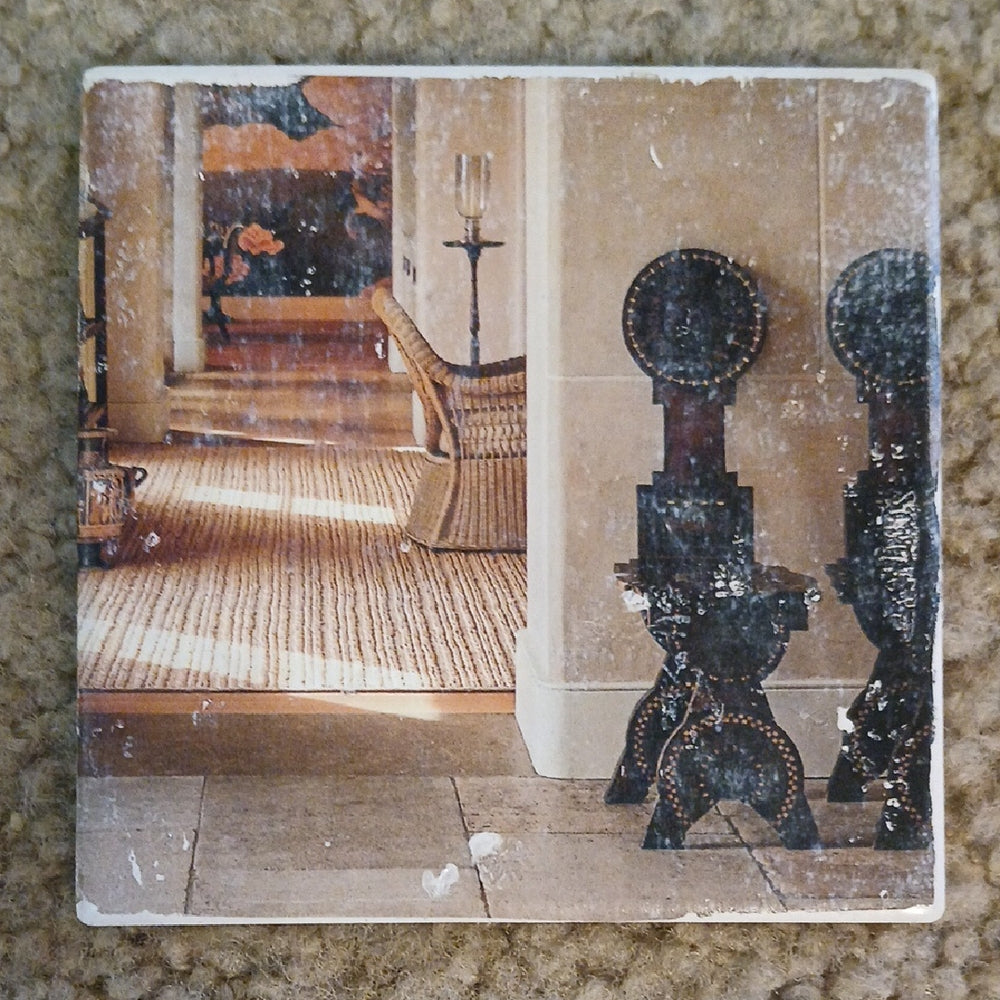 Hand Crafted Artistic Retro MCM Coasters - Multicolor Set (6)