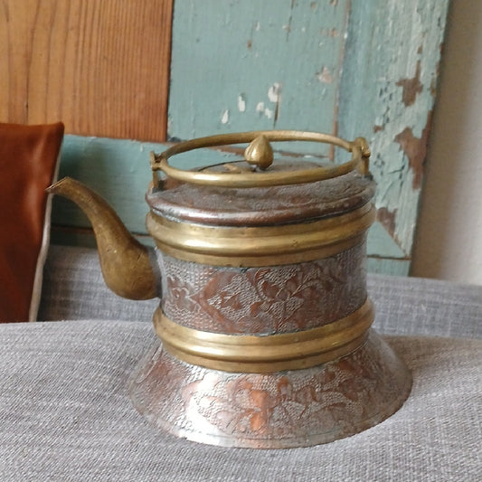 Vintage Gold and Silver Coffee & Tea Pot