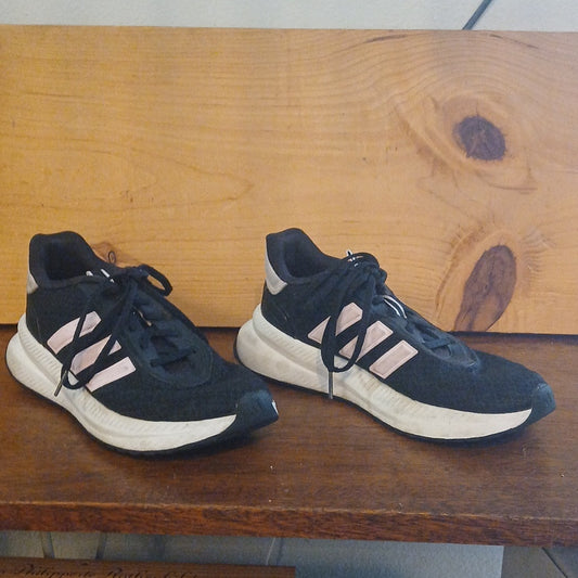 Adidas Black and Pink Women's Sneakers Size 7.5