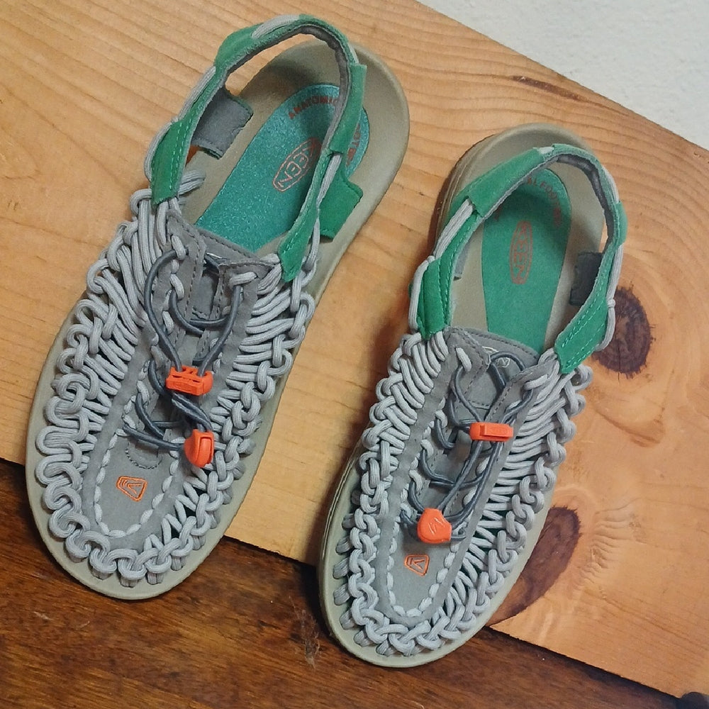 Keen Uneek Woven Flat Cord Sandals Trekking Sandals Ultra Light Sneaker Men 8.5