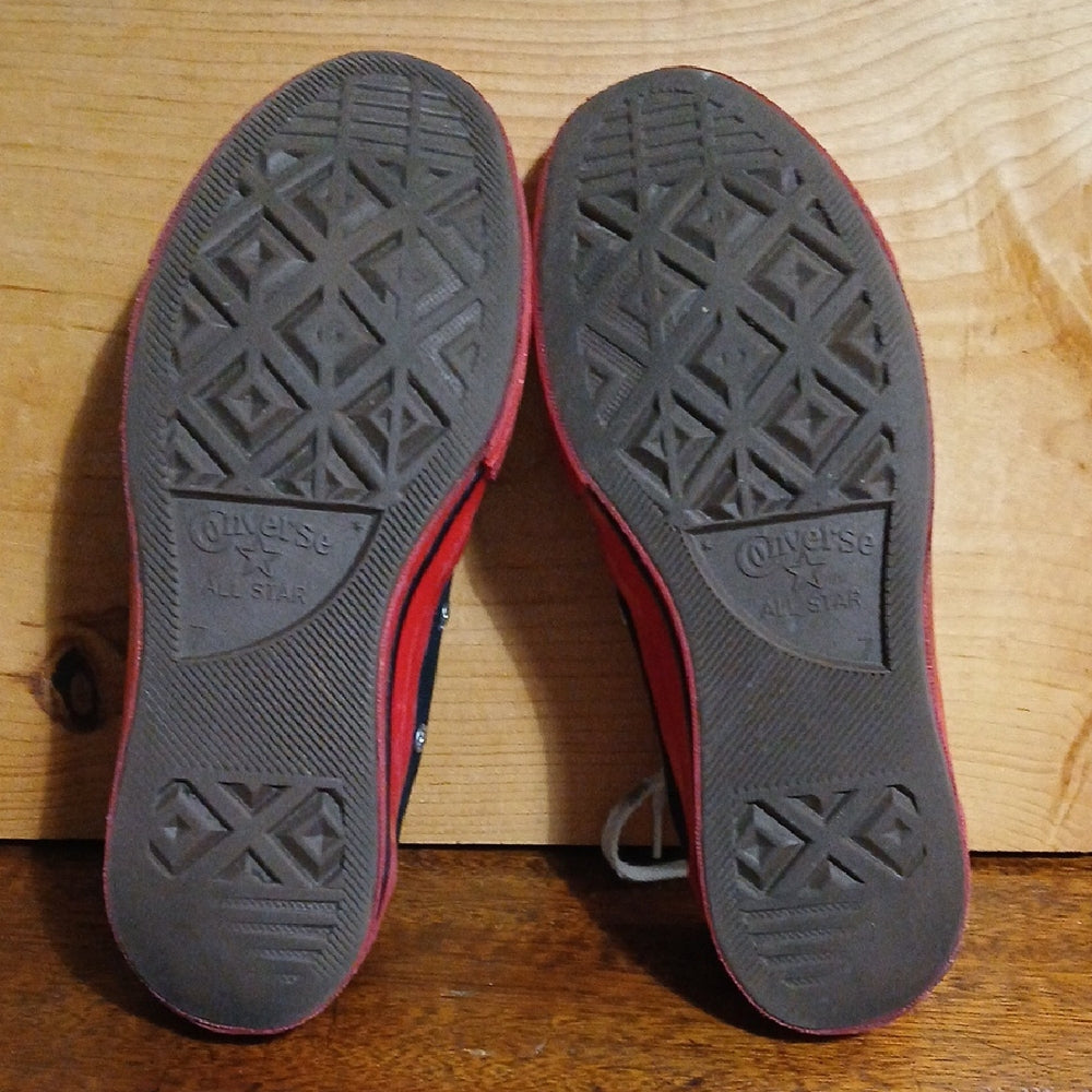 Converse Black and Red Kids Sneakers