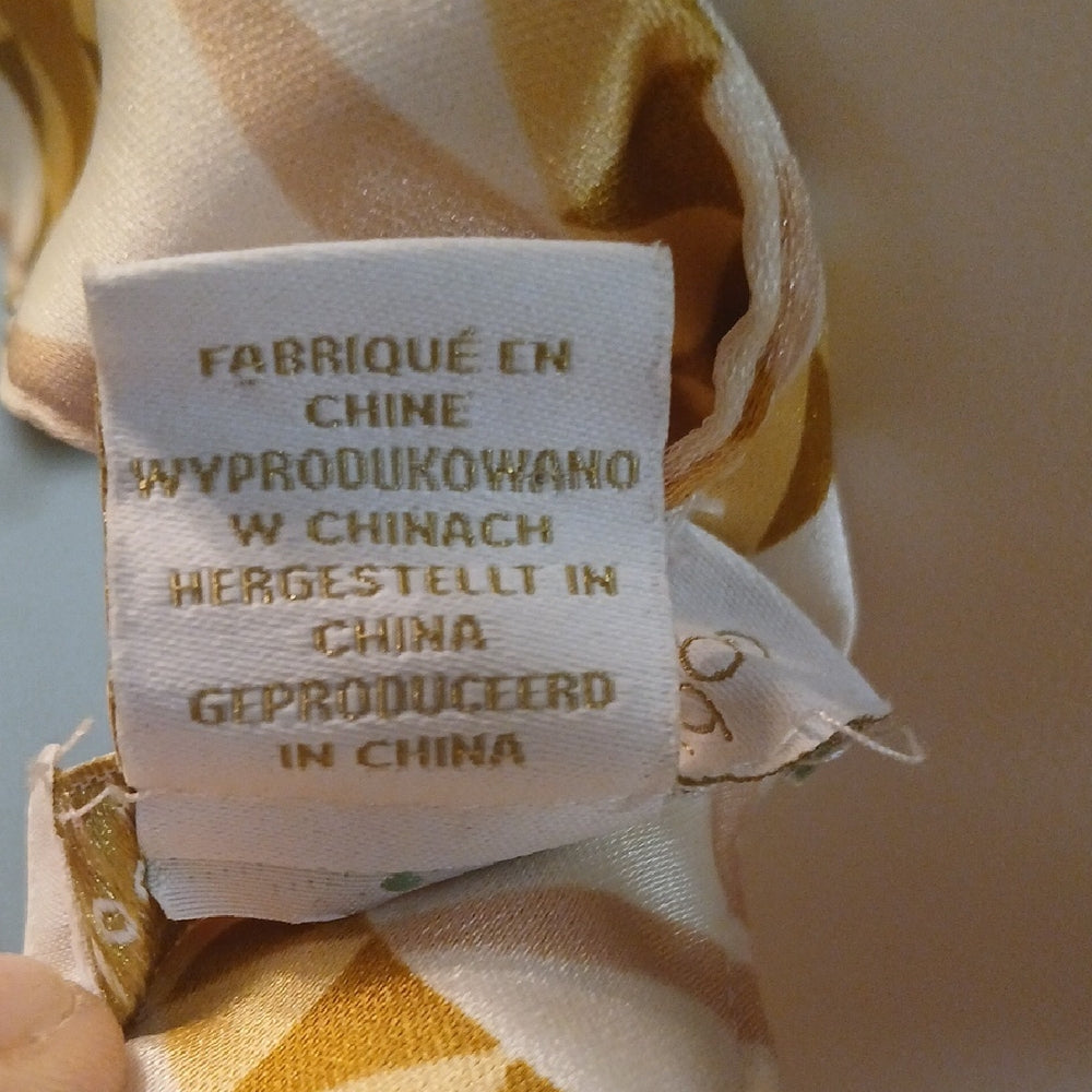 House of Harlow 1960 Gold and Cream Geometric Dress size Large