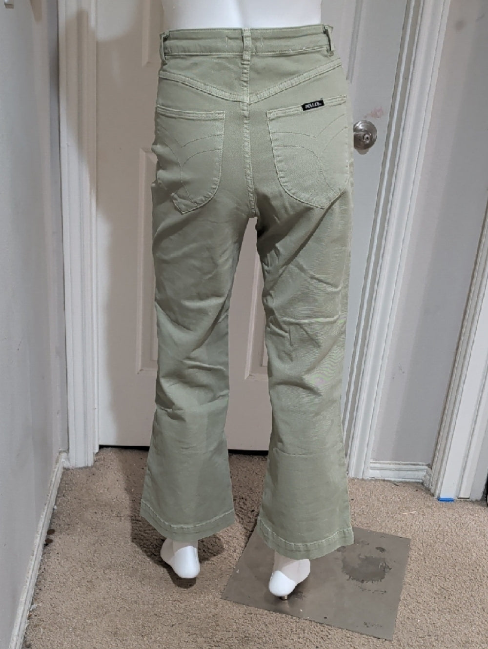 Rolla's High-Waisted Wide-Leg Utility Pants - Sage Green Women's 27
