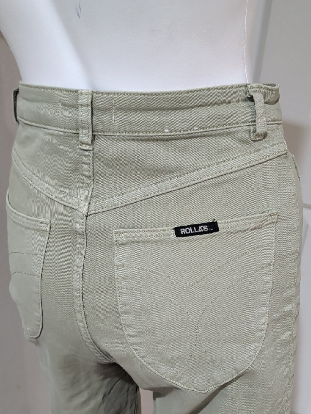 Rolla's High-Waisted Wide-Leg Utility Pants - Sage Green Women's 27