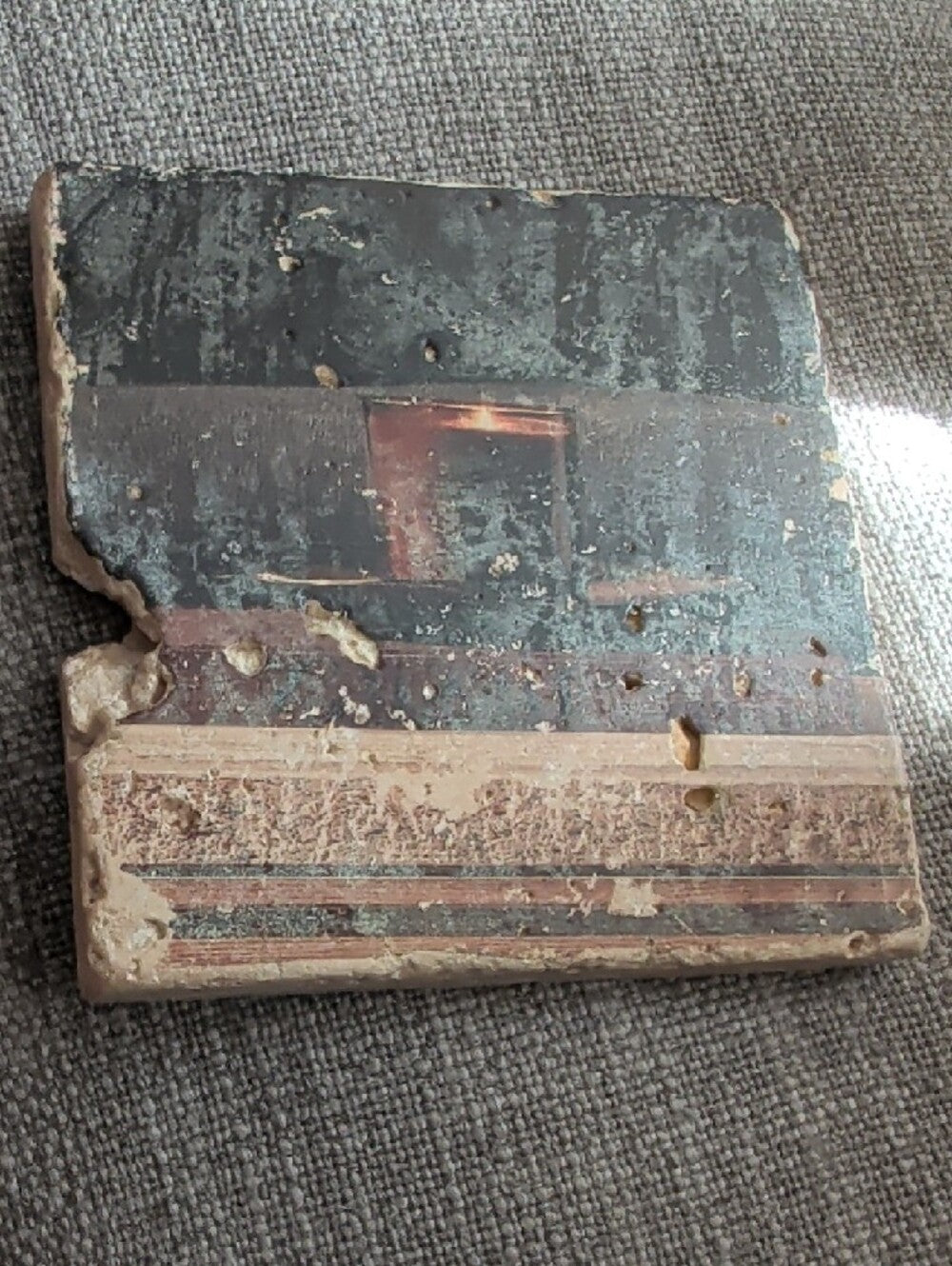 Vintage Rustic Candle Still Life Stone Coaster - Brown and Black Handcrafted